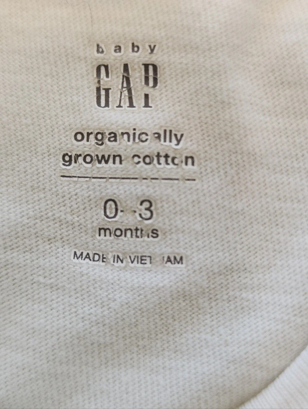 Baby Gap 0-3M 3-Piece Outfit Organic Cotton Bodysuits Tan Pants